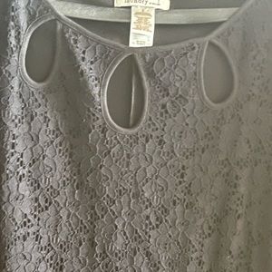 Black knee length long sleeve dress